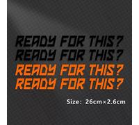 (RTF 26cm C)Reflective Motorcycle Stickers Ready To Race Tank Decals Racing For KTM Adventure Super
