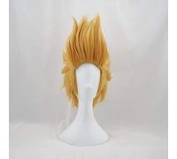 RTGFS My Hero Academia Mirio Toogata Golden Short Cosplay Wig Men Boku No Academia Halloween Costume Synthetic Hair Wigs + Wig Cap