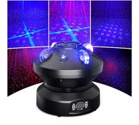 Rtktoup Cabeza Móvil Iluminación de Escenario, 60W LED Disco Luces de Fiesta Con RB Beam Activación de Sonido Maestro-Esclavo DMX 15CH, Foco Para Karaoke Club Bodas Iluminación Arquitectónica