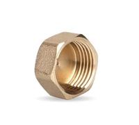 RTKYYZ 1 unidad de cobre 1/8 "1/4" 3/8 "1/2" 3/4 "rosca macho tubo de latón cabeza hexagonal tapa conector adaptador(Female Plug,1)