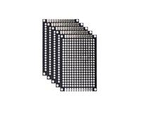 RTKYYZ 5/10 piezas de placa de circuito impreso prototipo de placa de circuito impreso de doble cara negra 2x8 3x7 4x6 5x7 7x9cm Kit electrónico de bricolaje(Black 4x6 5Pcs)