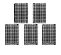 RTKYYZ 5/10 piezas de placa de circuito impreso prototipo de placa de circuito impreso de doble cara negra 2x8 3x7 4x6 5x7 7x9cm Kit electrónico de bricolaje(Black 5x7 5Pcs)