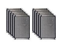 RTKYYZ 5/10 piezas de placa de circuito impreso prototipo de placa de circuito impreso de doble cara negra 2x8 3x7 4x6 5x7 7x9cm Kit electrónico de bricolaje(Black 4x6 10Pcs)