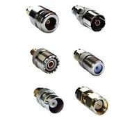 RTL-SDR Blog SMA Macho a SMA M, BNC F, Tipo N F, Tipo F F, UHF F, PAL F Straight Adapters Kit