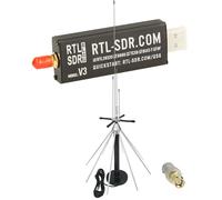 RTL-SDR Blog V3 USB SDR Receptor Set con Skyscan Desktop Scanner Antena 25-2000MHz R860/R820T2 RTL2832U | Bias Tee