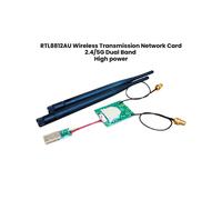 RTL8812AU Tarjeta de Red de Lanzamiento 5G de Alta Potencia para Kali Ubuntu para Raspberry Pi Transmisión de Imágenes Drone Wifi USB Inalámbrico
