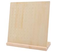 RTLR Expositor para pendientes de madera, base gruesa. Tablero perforado para exhibición de aretes ampliamente utilizado para aretes 66 pares
