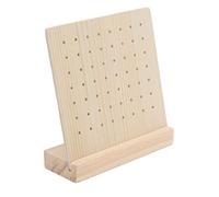 RTLR Expositor para pendientes de madera, base gruesa. Tablero perforado para exhibición de aretes ampliamente utilizado para aretes 28 pares