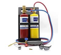RTMMFG Oxygen MAPP - Kit de antorcha portátil de metal, para soldar y soldar, chispa, vidrio de protección