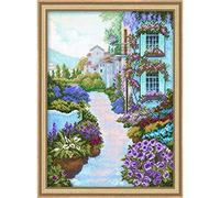 RTO Blooming Kit de Punto de Cruz, diseño de Pueblo (31,75 x 24,8 14 CT