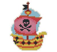 RTO Colección Art Diamond Painting Magnet Kit 4"X5"-Pirate Ship