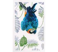RTO Counted Cross Stitch Kit 5.31"X8.85"-Macaw (18 Count)
