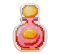 RTO EHW020 - Kit de punto de cruz en placa de madera, algodón, multicolor, 4,2 x 5,9 cm