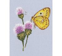 RTO - Kit de punto de cruz, diseño de mariposas