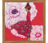 RTO Stalklet Cojín de Punto de Cruz, algodón, Multicolor, 40 x 40 cm