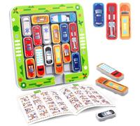 RtottiM Rush Hour Escapa del Atasco, Juego de lógica con 360 Desafios, Juego de Mesa Niños, Escapa del Atasco Puzzle Juegos de Tablero, Parking puzzler IQ Games de 3, 4, 5, 6, 7 8 9 10 años