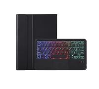 RTQAZWSXE YSJX Funda Protectora de Cuero TPU con Teclado QWERTY Adecuada for Lenovo M10 Plus 10,6 Pulgadas 3ª generación 2022/TB-125FU(Black+Touch Backlit Keyboard)