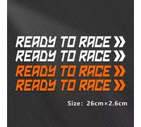 (RTR 26cm A)Reflective Motorcycle Stickers Ready To Race Tank Decals Racing For KTM Adventure Super