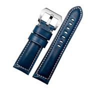 RTRCAGAKM 24 Ajuste adecuado for P-anerai Ajuste for Penahai Ajuste for West Rail City Watch Strap22 26 mm Pulsera de accesorios for relojes for hombres(Blue steel,24mm)