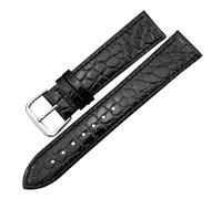 RTRCAGAKM Accesorios for relojes Patrón de correa de reloj Correa de muñeca Correas de reloj blandas Pulseras negras de 12 mm a 20 mm(Black,16mm)