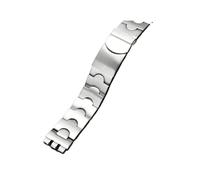 RTRCAGAKM Ajuste for correa de cadena de reloj de acero inoxidable y Metal de 17mm, 19mm y 21mm, pulsera for hombres y mujeres(G21-silver,17mm)