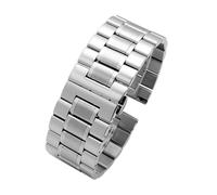 RTRCAGAKM Ajuste for correa for DIESEL Metal Acero inoxidable Hombres Correa de reloj DZ7395 4476 4496 Cadena de reloj de esfera grande mate 22 m 24 mm 26 mm 28 mm 30 mm Bandas(F silver,26mm)