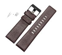 RTRCAGAKM Ajuste for correa for DIESEL pulsera DZ7311 DZ7332 DZ7314 DZ1405 DZ4323 correa de reloj negro marrón 22mm 24mm 26mm 28mm 30mm(B brown-black,24mm)