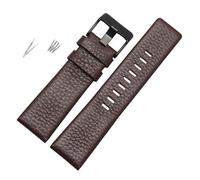 RTRCAGAKM Ajuste for correa for DIESEL pulsera DZ7311 DZ7332 DZ7314 DZ1405 DZ4323 correa de reloj negro marrón 22mm 24mm 26mm 28mm 30mm(B brown-black,27mm)