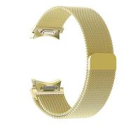 RTRCAGAKM Banda de bucle for Samsung Fit for Galaxy Watch 6 5 4 40 mm 44 mm 5 Pro Pulsera de metal Fit for Galaxy Watch 4 6 Classic 47 43 42 46 mm Correa(Gold,Galaxy Watch6 44mm)