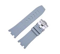 RTRCAGAKM Compatible con Audemars y compatible con Piguet Compatible con correa Royal Oak Compatible con correa de reloj deportiva de caucho de silicona for AP 15710 26470 Accesorios de correa de relo