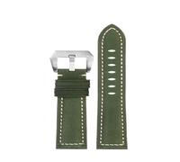 RTRCAGAKM Compatible con Casio Compatible con Swordfish Compatible con correa de reloj MDV-106 Compatible con MDV106-1A 107-1A No. 5 Correa de reloj mate esmerilada de 22 mm for hombre(Army Green-Silv