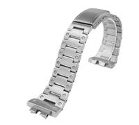 RTRCAGAKM Compatible con Casio GW-B5600 DW5600/M5610/GMW-B5000/GA2100/GM-2100 GM5600 Correa de reloj de acero inoxidable Correa de reloj Pulsera de metal for hombre(GMW-B5000 silver)