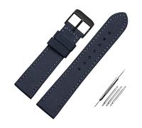 RTRCAGAKM Compatible con Citizen Compatible con Blue Angel Compatible con Longines Compatible con Tissot Compatible con IWC Correa de reloj de nailon y lona Correa de reloj de cuero for hombre de 19,