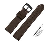 RTRCAGAKM Compatible con Citizen Compatible con Blue Angel Compatible con Longines Compatible con Tissot Compatible con IWC Correa de reloj de nailon y lona Correa de reloj de cuero for hombre de 19,