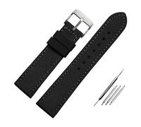 RTRCAGAKM Compatible con Citizen Compatible con Blue Angel Compatible con Longines Compatible con Tissot Compatible con IWC Correa de reloj de nailon y lona Correa de reloj de cuero for hombre de 19,
