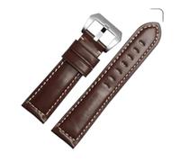 RTRCAGAKM Compatible con Samsung Gear S2 S3 Watch, correa de reloj inteligente con hebilla de acero de liberación rápida de 20 mm y 22 mm(Glossy-brown-silver,20mm)