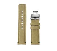 RTRCAGAKM Compatible con TIMEX T49905 T49963 T49953 Compatible con Citizen Compatible con Hamilton Correa de reloj de lona de nailon resistente al agua de 20 mm for hombre de color caqui(Khaki-silver