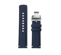 RTRCAGAKM Compatible con TIMEX T49905 T49963 T49953 Compatible con Citizen Compatible con Hamilton Correa de reloj de lona de nailon resistente al agua de 20 mm for hombre de color caqui(Blue-silver F