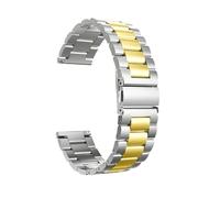 RTRCAGAKM Compatible con Xiaomi Compatible con Huami Compatible con Amazfit GTR 47 mm 42 mm Correa de muñeca Pulsera de metal Compatible con Amazfit 3 GTS Bip S Correa de reloj 20 mm 22 mm(Silver gold