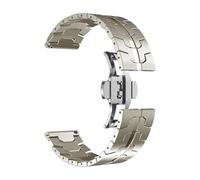 RTRCAGAKM Correa de acero inoxidable compatible con Amazfit Compatible con Falcon Compatible con T-rex Compatible con Ultra Compatible con GTR 4 3/3 Pro 2 2e Correa de reloj for hombre compatible con