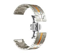 RTRCAGAKM Correa de acero inoxidable compatible con Amazfit Compatible con Falcon Compatible con T-rex Compatible con Ultra Compatible con GTR 4 3/3 Pro 2 2e Correa de reloj for hombre compatible con