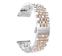 RTRCAGAKM Correa de acero inoxidable de metal compatible con Xiaomi Watch S1, compatible con Active, compatible con Mi Watch, versión global, pulsera de reloj inteligente, accesorios de correa de relo