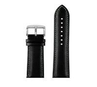 RTRCAGAKM Correa de cuero compatible con Casio EFV-600 MDV-106 MTP-VD300 for reloj de hombre, 20 mm, 22 mm, hebilla de mariposa de acero(Black Green silver A,18mm)