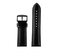 RTRCAGAKM Correa de cuero compatible con Casio EFV-600 MDV-106 MTP-VD300 for reloj de hombre, 20 mm, 22 mm, hebilla de mariposa de acero(Black Green black A,22mm)