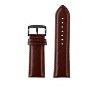 RTRCAGAKM Correa de cuero compatible con Casio EFV-600 MDV-106 MTP-VD300 for reloj de hombre, 20 mm, 22 mm, hebilla de mariposa de acero(Brown black A,22mm)