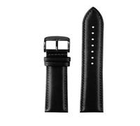 RTRCAGAKM Correa de cuero compatible con Casio EFV-600 MDV-106 MTP-VD300 for reloj de hombre, 20 mm, 22 mm, hebilla de mariposa de acero(Black black A,20mm)