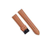 RTRCAGAKM Correa de cuero con patrón de lichi de 22 mm y 20 mm compatible con HUAWEI GT 2, for Amazfit GTR 2 GTS, for Samsung for Galaxy Watch 3, Oneplus y for Xiaomi Smart Watch Band(Brown,For HUAWEI