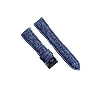 RTRCAGAKM Correa de cuero con patrón de lichi de 22 mm y 20 mm compatible con HUAWEI GT 2, for Amazfit GTR 2 GTS, for Samsung for Galaxy Watch 3, Oneplus y for Xiaomi Smart Watch Band(Dark blue,For HU