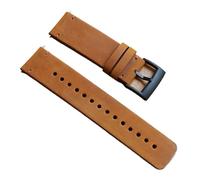 RTRCAGAKM Correa de cuero de 24 mm for reloj for Suunto 9 y 7, compatible con Spartan Traverse y D5.(Brown black buckle)