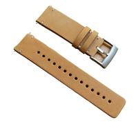 RTRCAGAKM Correa de cuero de 24 mm for reloj for Suunto 9 y 7, compatible con Spartan Traverse y D5.(Light brown silver)